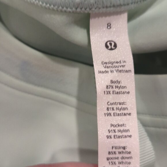 Lululemon Down and Around Crew Delicate Mint like new - Picture 7 of 11